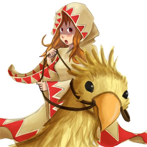 White Mage Rides A Chocobo By Brokenwing12x On Deviantart