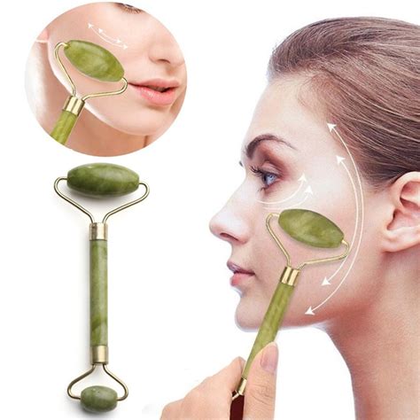 ready stock natural jape guasha facial beauty anti wrinkle roller facial tool jade roller face