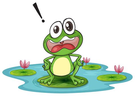 A Frog And A Water 521374 Vector Art At Vecteezy
