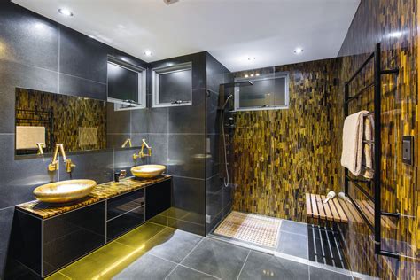 Black And Gold Luxury Bathroom Completehome
