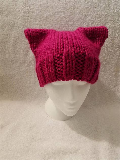 Pink Pussyhat Pussyhat Project Feminist Winter Hat The Etsy