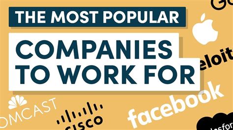 The 10 Best Companies To Work For Most Popular Youtube