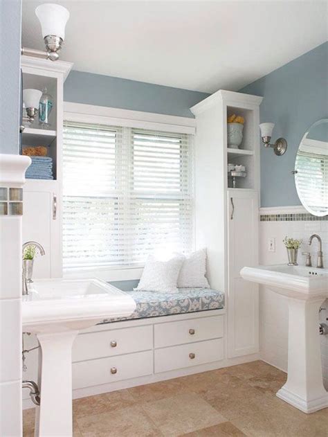 We set kids on it for getting ready for a bath and guests can put. 25 Bathroom Bench and Stool Ideas for Serene Seated ...