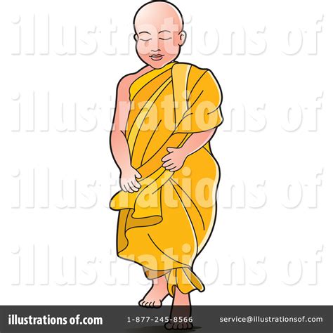 Monk Clipart 1257647 Illustration By Lal Perera