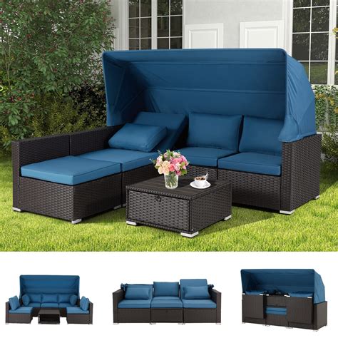 Buy Vicluke 6 Pieces Patio Furniture Sets Outdoor Sectional Sofa Set