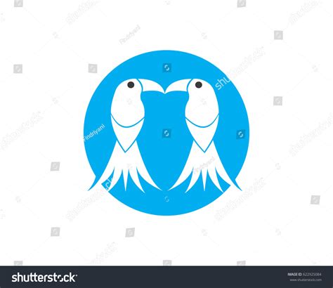 Two Birds Logo Stock Vector Royalty Free 622925084 Shutterstock