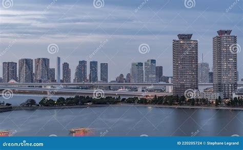 Tokyo Japan Timelapse The Tokyo Bay From Day To Night Stock Footage Video Of Odaiba