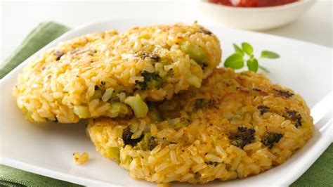 Cheesy Broccoli And Brown Rice Patties Recipe From Betty Crocker