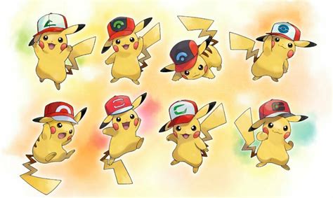 Pokemon Swordshield 6iv All 9 Pikachu Hat Forms Hoennsinnohunova
