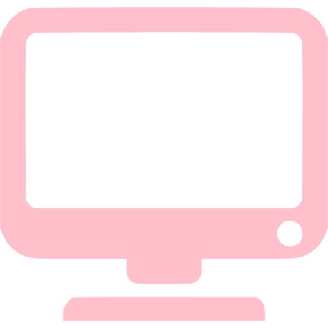 Pink Monitor Icon Free Pink Computer Hardware Icons