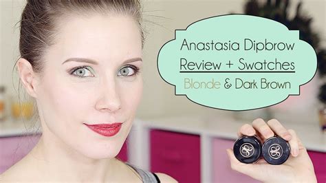 Anastasia Dipbrow Pomade Review Blonde And Dark Brown Youtube