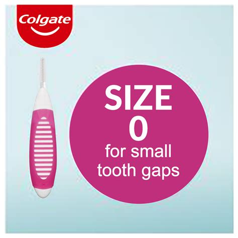 Colgate Interdental Brushes Size 0 Pink 8 Pack The House Of Mouth™