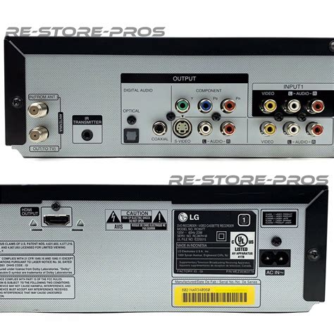 Lg Rc897t Dvd Vcr Combo Player Recorder Transfers Vhs To Dvd Hdmi 1080p Upscaling Digital Tv