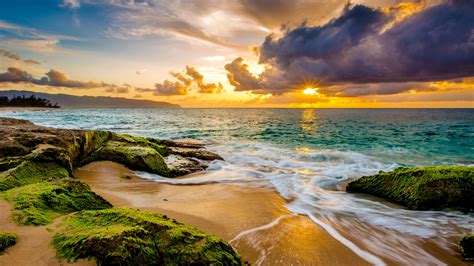 Hawaiian Sunset 4k Ultra Hd Wallpaper Background Image 3841x2160
