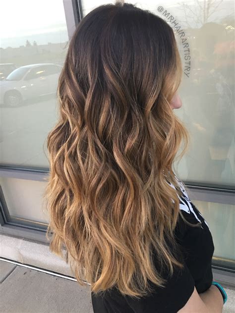 Caramel And Blonde Balayage On Dark Hair Fashionblog