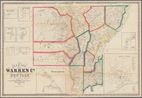 Map Of Warren Co New York Nypl Digital Collections
