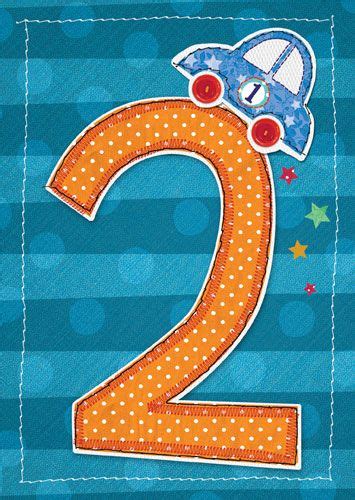 Happy 2nd birthday to you, my darling little baby boy! 2nd Birthday Card Boy - CAR BIRTHDAY Card - SON - Grandson ...