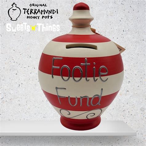 Original Terramundi Money Pot Footie Fund Red — Sweets N Things