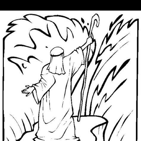 Moses And Red Sea Coloring Page