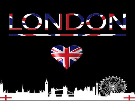London Love Capital City London Eye England Uk Flag City United