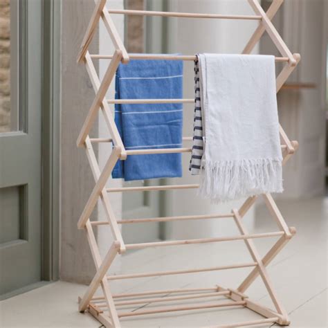 Folding Wooden Clothes Horse By Attic Room