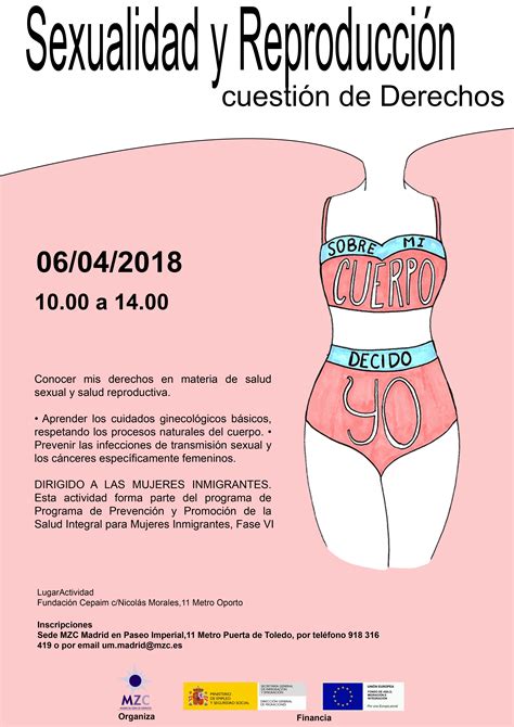 mzc madrid te invita a participar en el taller sexualidad y reproducciÓn cuestiÓn de derechos