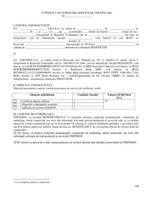 Contract De Furnizare Servicii De Certificare Fill And Sign Printable Template Online