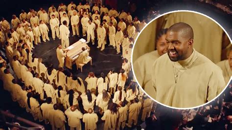 Kanye West Gives Surprise Gospel Choir Performance At Paris Fashion