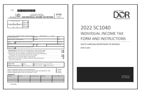 South Carolina Tax Forms 2022 Printable State Sc 1040 Form And Sc
