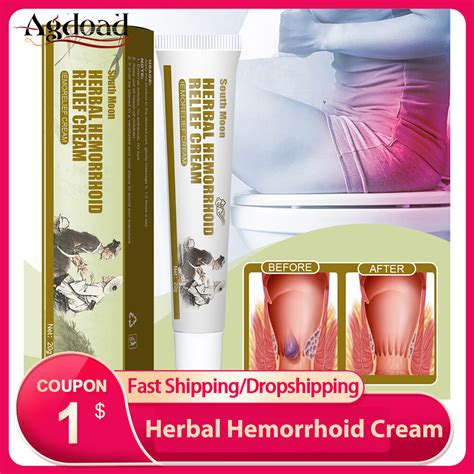 herbal hemorrhoids ointment anti inflammatory cool piles treatment cream dưỡng ẩm hemo relief