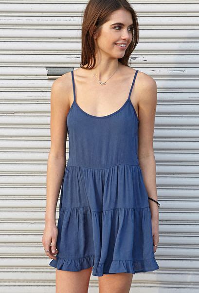 Forever 21 Backless Smock Dress In Blue Navy Lyst