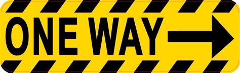 Stickertalk Right Arrow One Way Magnet 10 Inches X 3 Inches