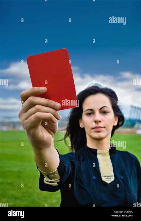 Soccer Referee Red Card Hi Res Stock Photography And Images Alamy