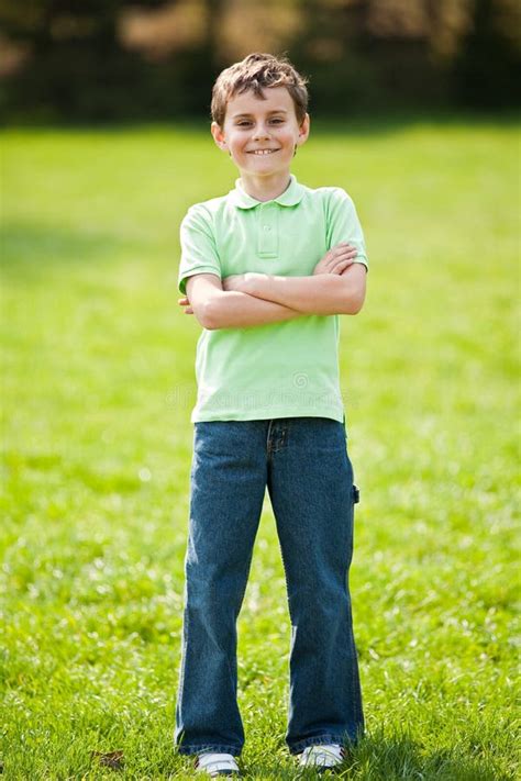 9 Years Old Kid In A Park Stock Photo Image Of Beauty 13837786