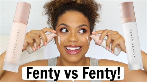 new fenty pro filt r mattifying primer vs instant retouch wear test with check ins youtube