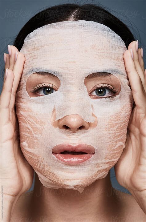 Skincare Paper Mask By Stocksy Contributor Ohlamour Studio Stocksy