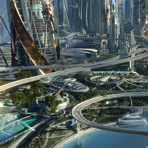 Future Utopia City Futuristic City Future City City Wallpaper