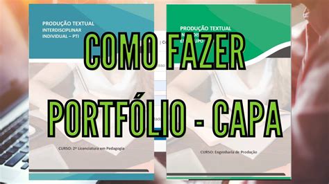 COMO FAZER PORTFÓLIO CAPA YouTube