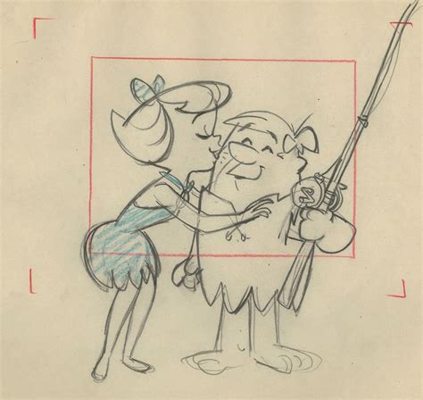This Is An Original Layout Drawing From The Hanna Barbera Studios