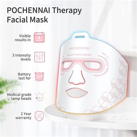 Buy Pochennai Led Face Mask Light Therapy Led Light Therapy Facial
