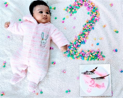 2nd Month Baby Photoshot Newborn Baby Photoshoot Baby Milestone