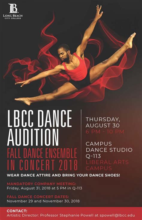 LBCC Dance Audition - Long Beach City College