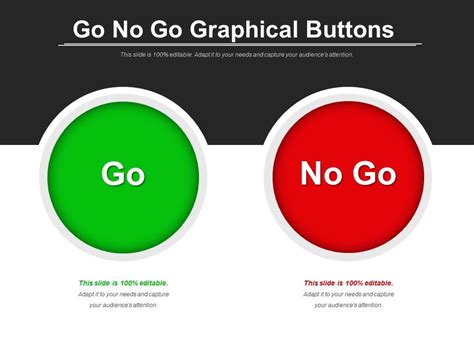 Go No Go Graphical Buttons Powerpoint Slide Clipart Example Of