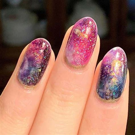 Galaxy Nails Trend 23 Cute Designs And Ideas Stayglam Galaxy