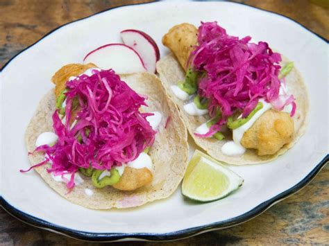Baja Fish Tacos Outside Mexico Food Network Restaurants Food