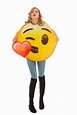 Disfraz de emoji beso boca unisex | Party.es