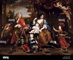 Luis de Francia, el Gran Delfín (1661-1711), con su familia. Museo ...