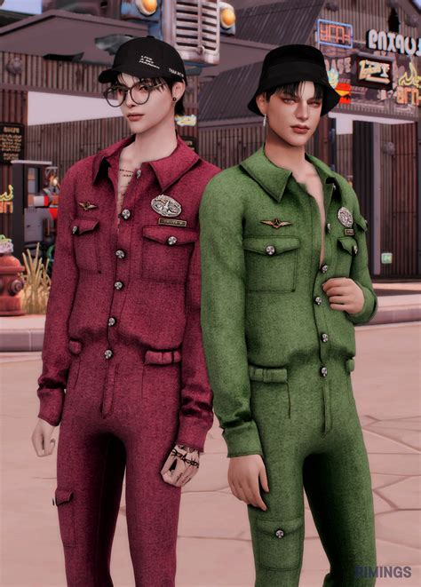 Mechanic Jumpsuit Uniform At Rimings Sims 4 Updates