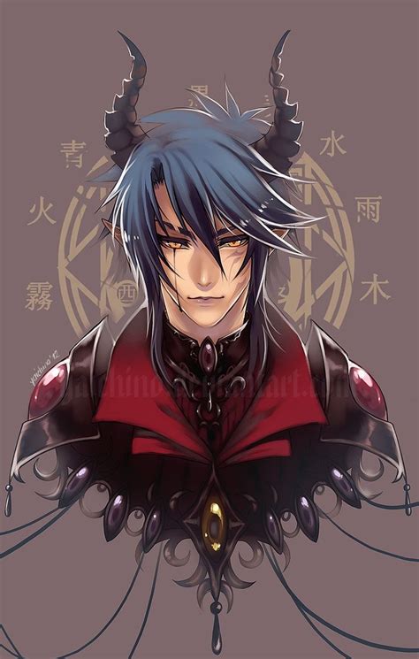 Pin By Liu On Novel Character Pictures Unused Male Anime Demon