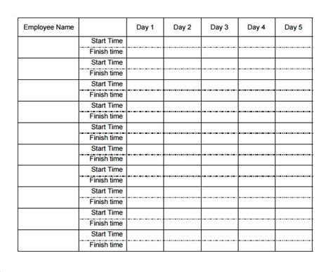 Excel Timesheet Template For Multiple Employees